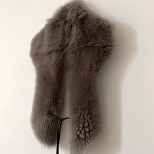 Ugg Shearling Scarf Collar Wrap Shrug